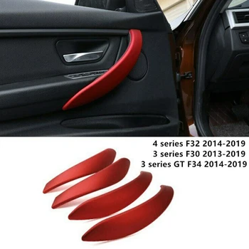 

Car Interior Door Handle Decoration Cover Stickers Trim Doorknob Covers For-BMW 3/4 Serises F30 F32 3GT F34 2017-19
