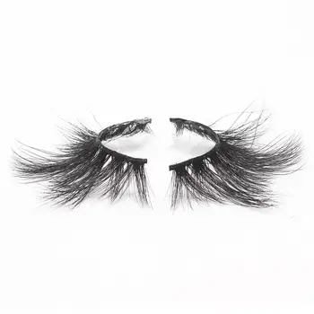 

100% Mink Eyelashes 25mm Wispy Fluffy Fake Lashes 5D Makeup Big Volume Crisscross Reusable False Eyelash Beauty Fashion Tool