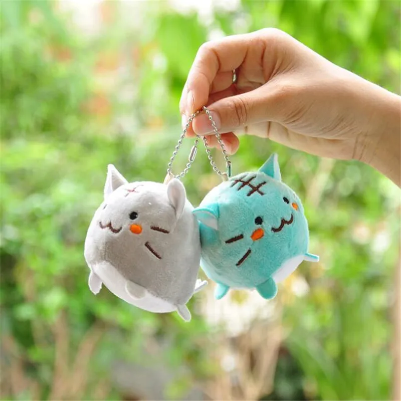 HANDANWEIRAN 1pcs creative mini tiger cat plush toy advanced pp cotton padded decorative pendant for boys 2