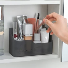 

Plastic Make Storage Box Badkamer Cosmetische Organizer Desktop Make Up Sieraden Opbergdoos Diversen Tafel Kast Container