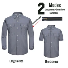 Профессиональные мужские походные футболки дышащие съемные спортивные топы рыбацкий трекинговый охотничий Мужской Быстросохнущий походная куртка