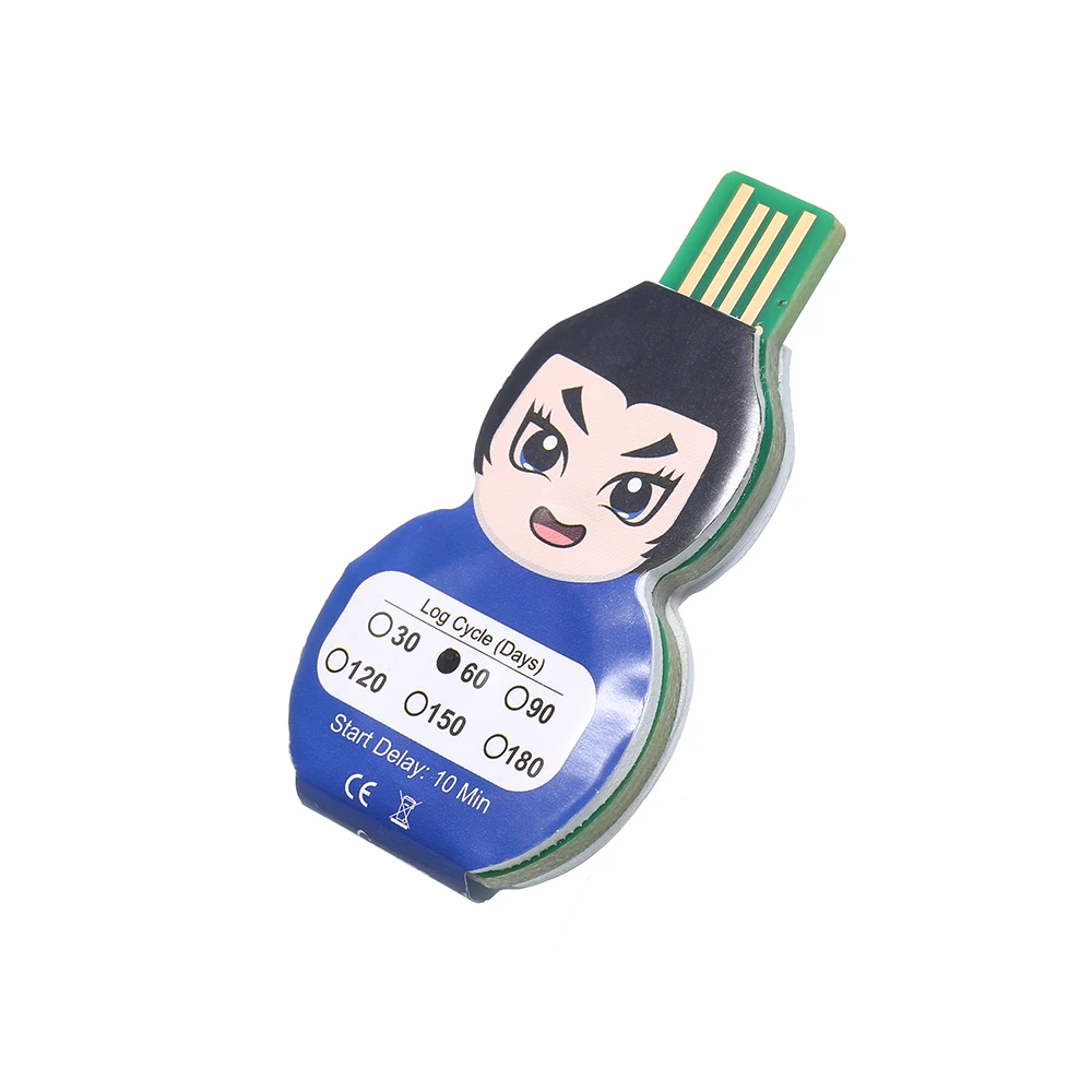 PDF одноразовый регистратор данных температуры USB 2,0 60 дней холодной цепи водонепроницаемый термометр рекордер-30 до 70 градусов Цельсия