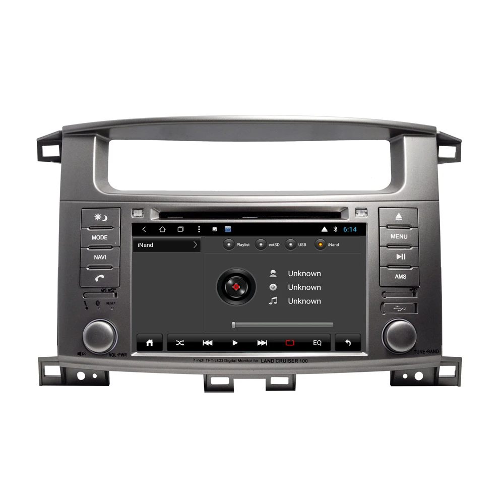 NaviTopia 7 дюймов 8 core ram 2G rom 32G Android 8,1 автомобильный радиоплеер для Toyota LAND Crusier 100 до 2004 года