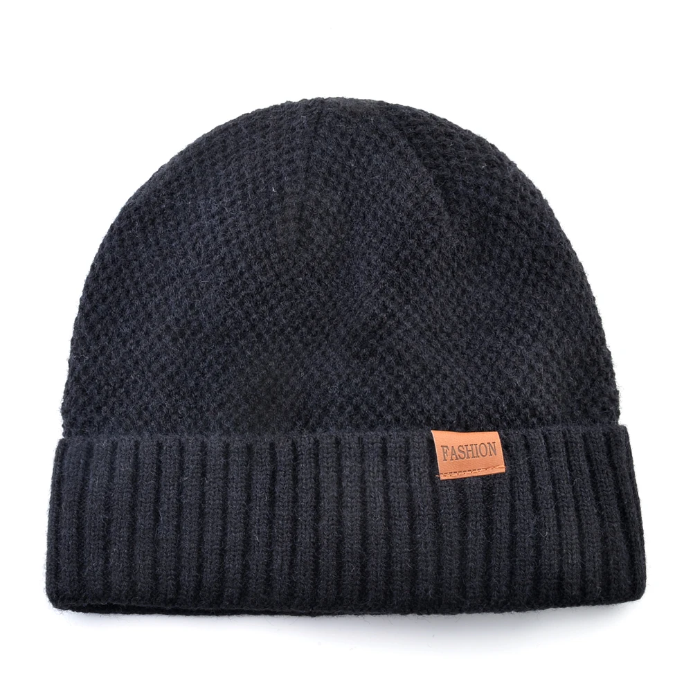 Wmcaps Beanie Uomo Inverno, Cappelli a Maglia Termica, Caldo Pile Running Beanie Donna Uomo Inverno, Cappello Invernale Antivento Uomo Foderato e Imbottito Cappello Unisex(Blu Marino