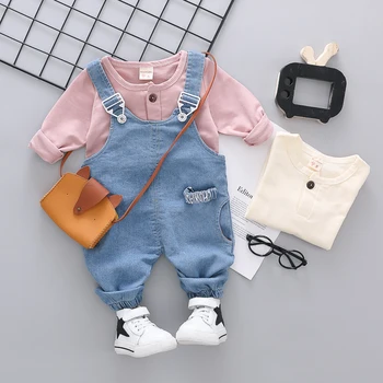 

High quality baby girl boy clothing 2019 spring autumn new active casual kid suit children clothes T-shirt+pant clothing set