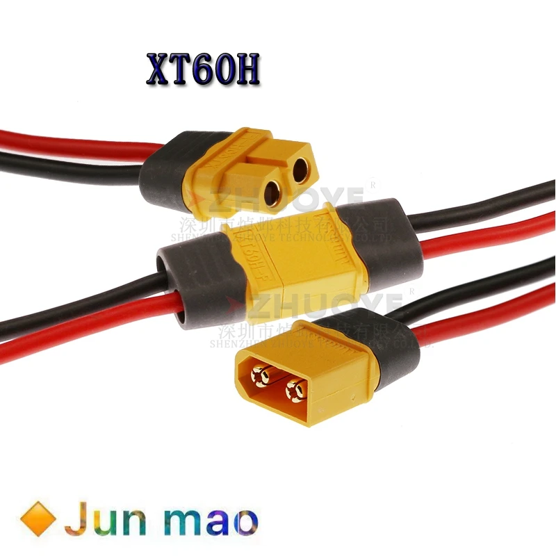 Yiqigou Amass XT60H XT60 Lot de 2 connecteurs mâles vers XT60H XT60