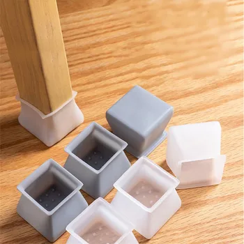 

16PCS Furniture Chair Leg Silicone Cap Pad Protection Table Feet Cover Floor Protector Non-slip Table Chair Mat Sofa Caps Foot