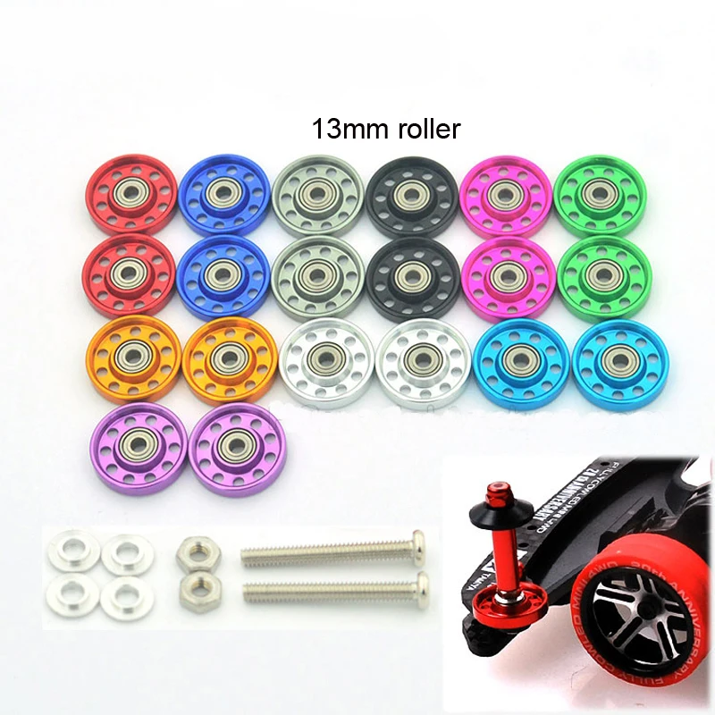 Mini 4WD 1/32 car JY 18mm Roller With Ball Bearing. 