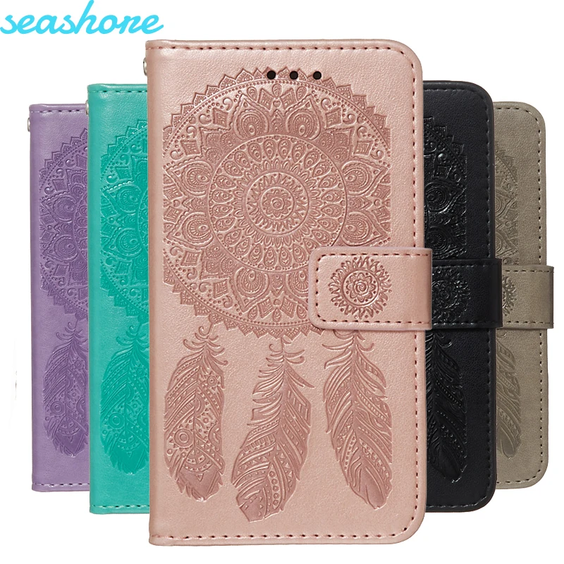 

Dreamcatcher Leather Case For Samsung M30 M40 Metal Wallet Case For Samsung Galaxy M10 M20 Magnetic Flip Cover