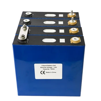 

4PCS/LOT 3.2V 150Ah lifepo4 cell battery Grade A Lithium Iron Phosphate Prismatic not 120AH 200Ah RV SOLAR EU US TAX VAT FREE