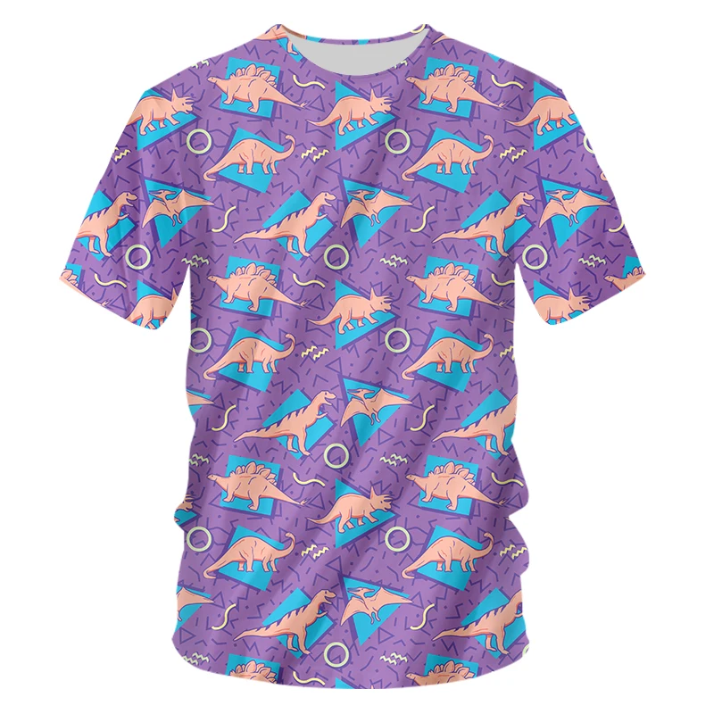 

IFPD EU Size Summer Women/men's 3D Printed Dinosaur T Shirt Unisex Short Sleeve Gothic Round Neck Casual T-shirt Cartoon Tshirts