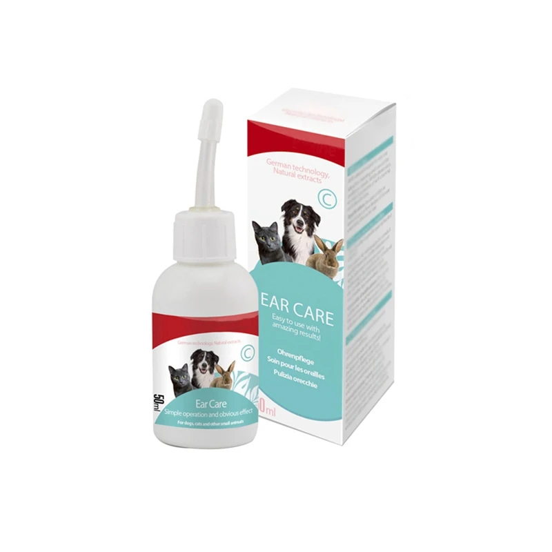 Gentle Formula Pet Ear Wash Liquid To Dissolve Ear Wax Puppy Ear Odor