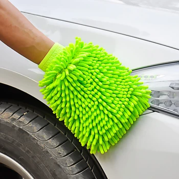 

Household Cars Washing Towel Microfiber Rag Scratch-Free Car Washing Gloves Floor Furniture Dust Removal Cleaning Gloves
