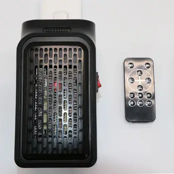 

Fan Socket Heater: Mini Fan Socket Heater with Timer, Multi-Speed Levels, With remote control ，350 W