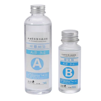 

1 Set AB Crystal Resin Glue Clear Epoxy Resin High Adhesive 3:1 For Resin Molds DIY Jewelry Making Tools Accessories