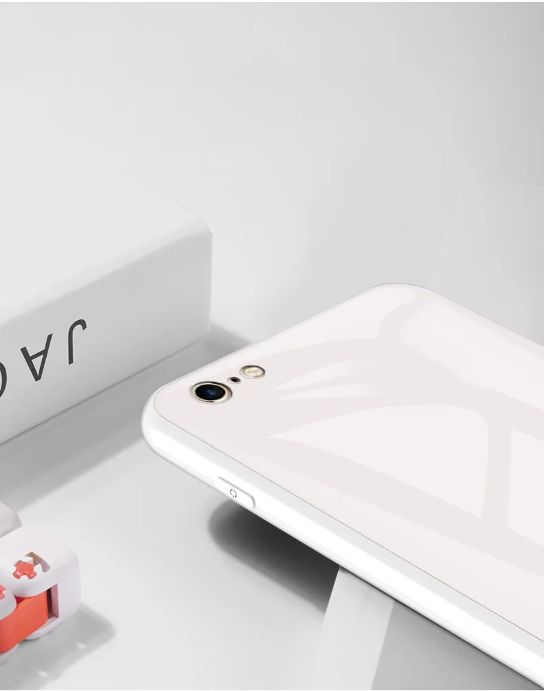 Macaron стеклянный чехол для Apple iPhone 6 Plus, Модный милый Противоударный задняя крышка для iPhone 6S Plus, задняя крышка для телефона