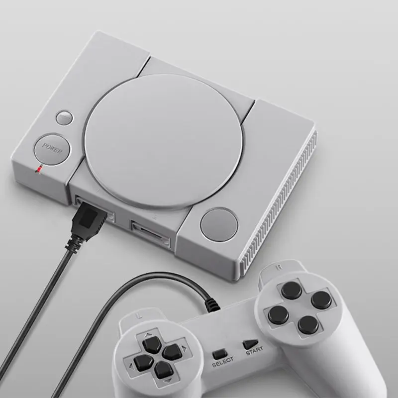Классический 8-битный PS1 Мини проектор для домашнего Игровая приставка в ретро-стиле из двух игроков игровой консоли 620 игры 95AF