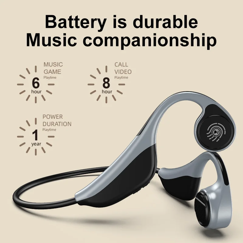 For Xiaomi Huawei  Wireless Earphone Bone Conduction Bluetooth 5.0 Headphones Sports Stereo Long Standby Waterproof Headsets