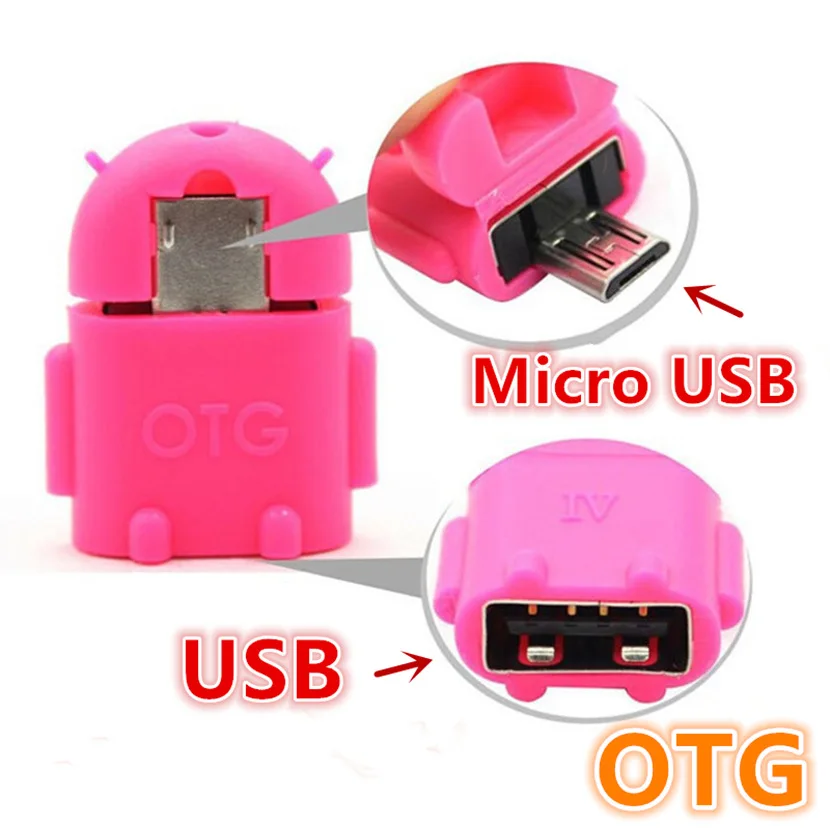 100% протестированный OTG адаптер USB к микро конвертер Мини кабель Android для