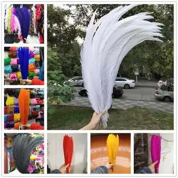

More Colors Wholesale 20/50/100pcs Silver Pheasant Feathers 75-80cm/30-32inch DIY Jewelry Stage Performances Decoration