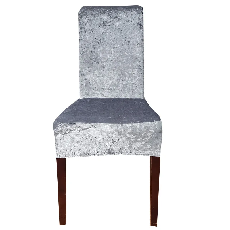 Elegant Velvet Chair Covers - Solid Color Seat Slipcovers