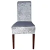 Velvet Chair Covers Solid Color Desk Seat Protector Seat Slipcovers for Hotel Banquet Wedding Universal Size housse de chaise 6
