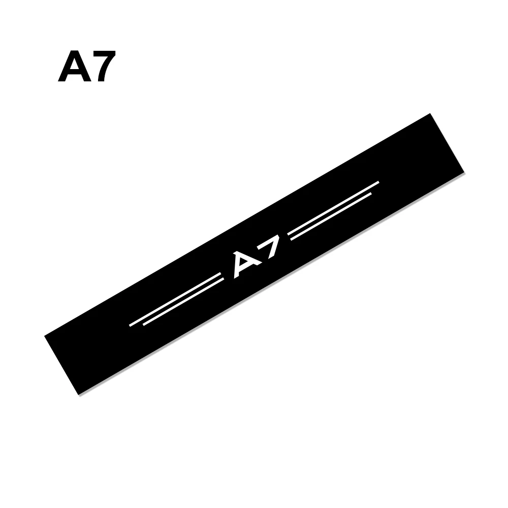 A7 Для Audi A4 B5 B6 B7 B8 A3 8P A5 A6 C6 C5 C7 A1 A7 A8 Q2 Q3 Q5 Q7 TT RS3 RS4 RS5 автомобиль спереди и сзади лобовое стекло наклейки автомобильные аксессуары - Название цвета: A7