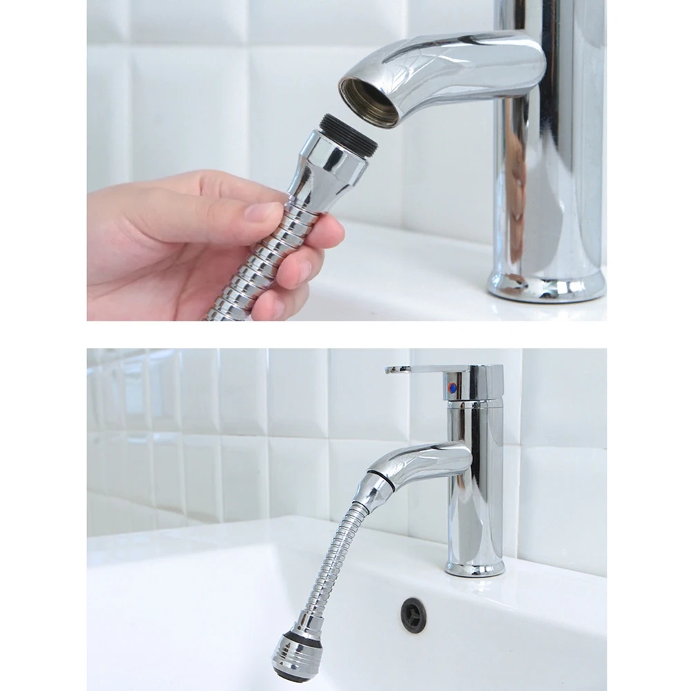 

Stainless Steel Rotatable Water Saving Tap Faucet Nozzle Sprayer 360 Degree Swivel Faucet Extender Diffuser Kitchen Accessories