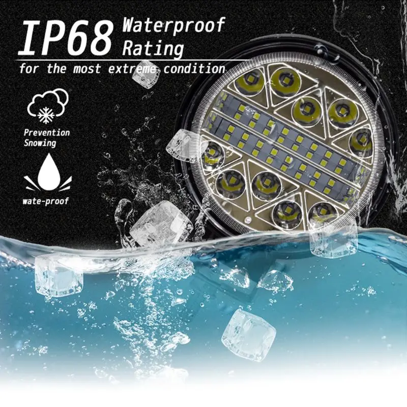 102W 32LED круглый рабочий светильник Точечный светильник бар автомобиль внедорожник внедорожные фары дальнего света