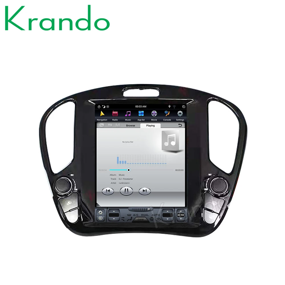 Krando Android 8,1 10," Tesla вертикальный экран автомобиля радио для Infiniti ESQ Nissan Juke 2011- gps навигация Мультимедийная система
