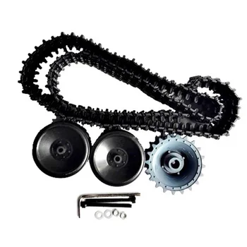 

1Set Plastic Wheel Track with Bearing Wheel+ Driving Wheel+ Track for Tank Chassis Tracked Vehicle Motor