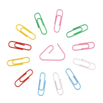 

10box/set Mini Metal Candy Color Paper Clips Bookmarks Photo Letter Binder Clip