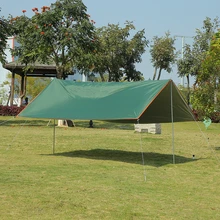 Пляжное укрытие от солнца брезент водонепроницаемый тентовая тень ультралегкий УФ садовый тент навес Зонт открытый переносной навес гамак
