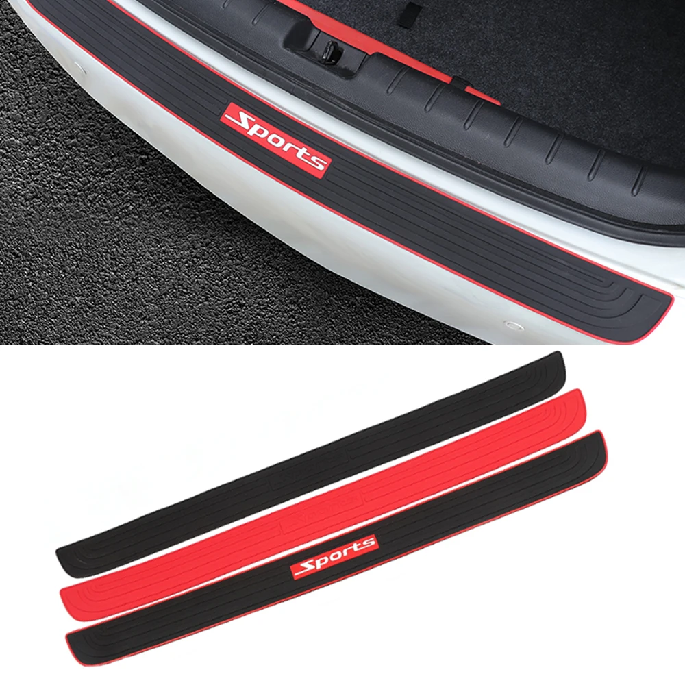 

Universal Car SUV Trunk Rear Bumper Protection Strip Sticker Rubber Pad Decal Protector Auto Exterior Styling Decor Accessories
