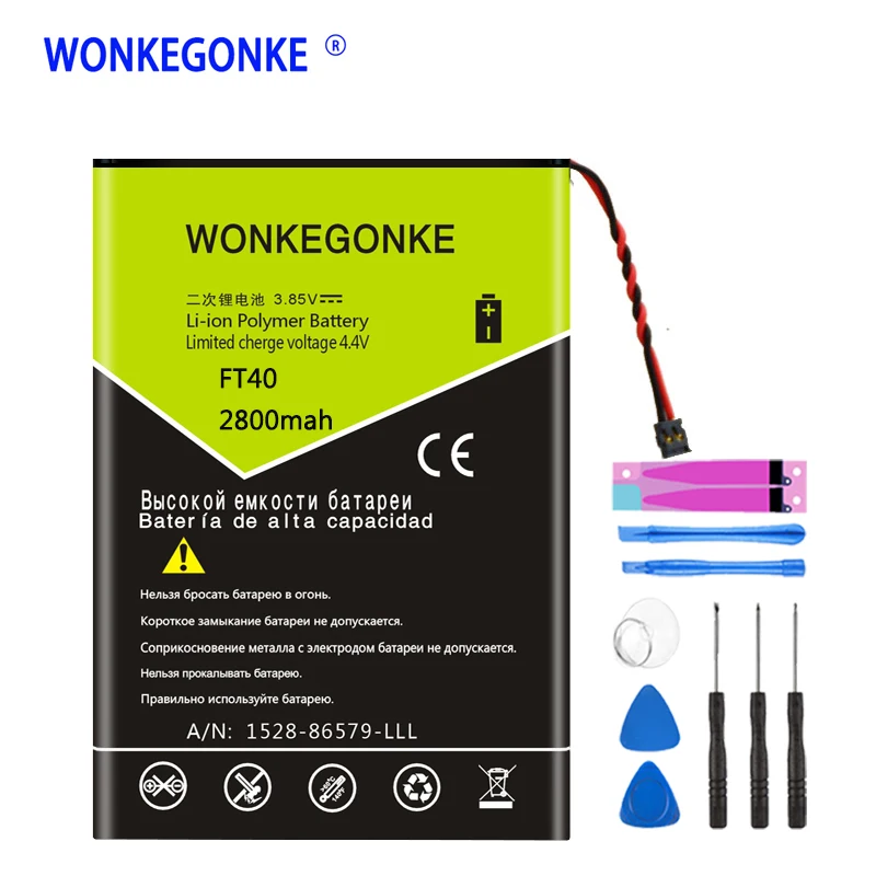 Аккумулятор WONKEGONKE FT40 для Motorola Moto XT1526 XT1528 XT1063 XT1077 | Мобильные телефоны и аксессуары