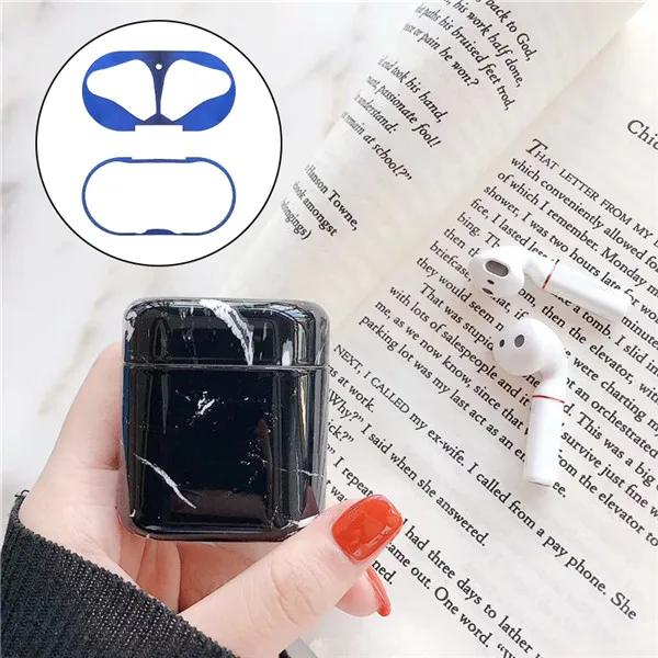 case dust guard Мраморный чехол Защита от пыли для Honor Fly pods Pro Чехол Жесткий беспроводной чехол для наушников huawei FreeBuds 2 Pro Honor Flypods чехол - Цвет: case dust guard