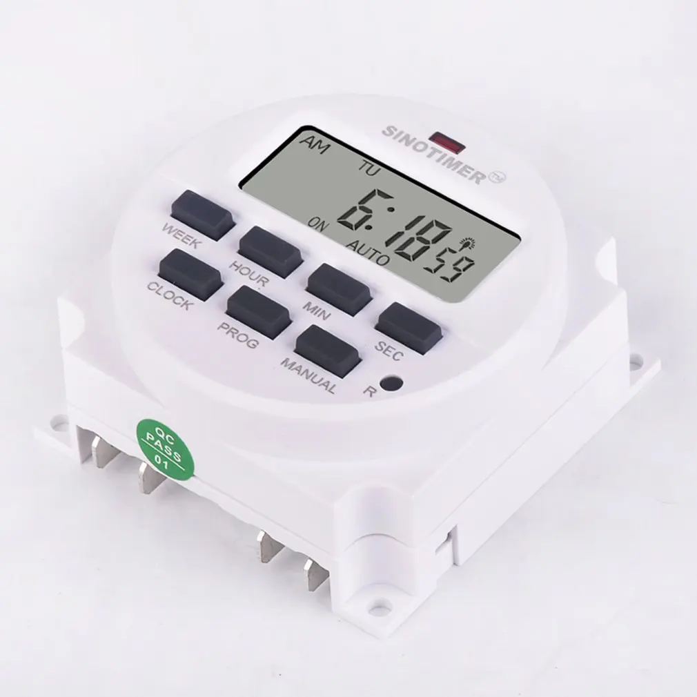 SINOTIMER 220V Weekly 7 дней программируемый цифровой реле времени таймер управление для