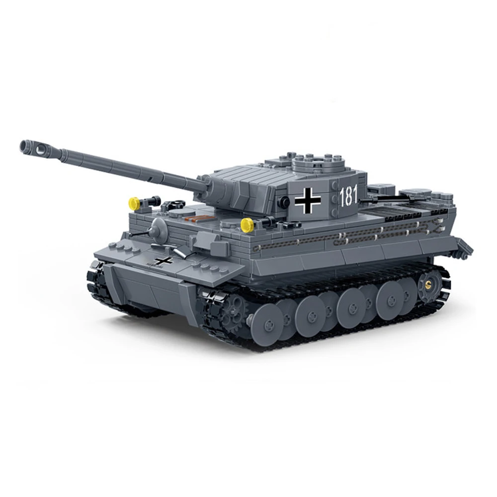 Gudi 6104 немецкий король Тигр танки армия с солдатами фигурки Военная серия Развивающие DIY строительные блоки игрушки для детей