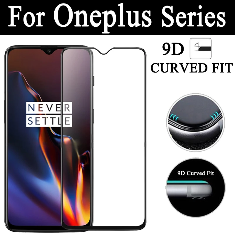 9D Защитная пленка для экрана для Oneplus 7, Защитное стекло для Oneplus 6, 6, 5, 3, 5, защитное стекло HD, прочная Клеевая Пленка