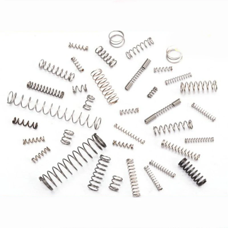 10pcs SS304 stainless steel compression spring thickness 0.2mm 0.25mm 0.3mm Mini spring Household maintenance tools accessories