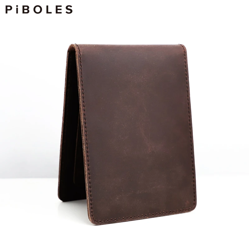 Portadocumentos Vintage cuero genuino coche, cartera portátil para Licencia de rusa, funda para tarjeta, monedero, 5 uds.|Tarjeteros| -