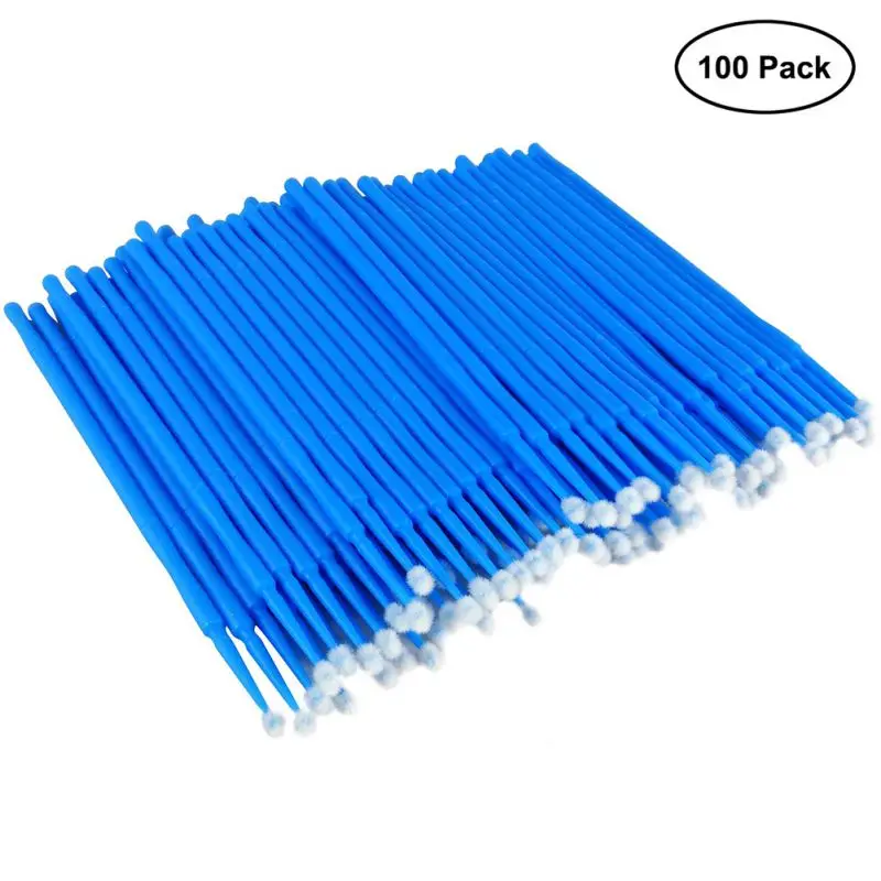 Precio reducido 100 Uds 2,5mm desechable Micro aplicador para pintura automotriz Reparación de chips coche brecha de limpieza azul 6n95BQ9oZG3