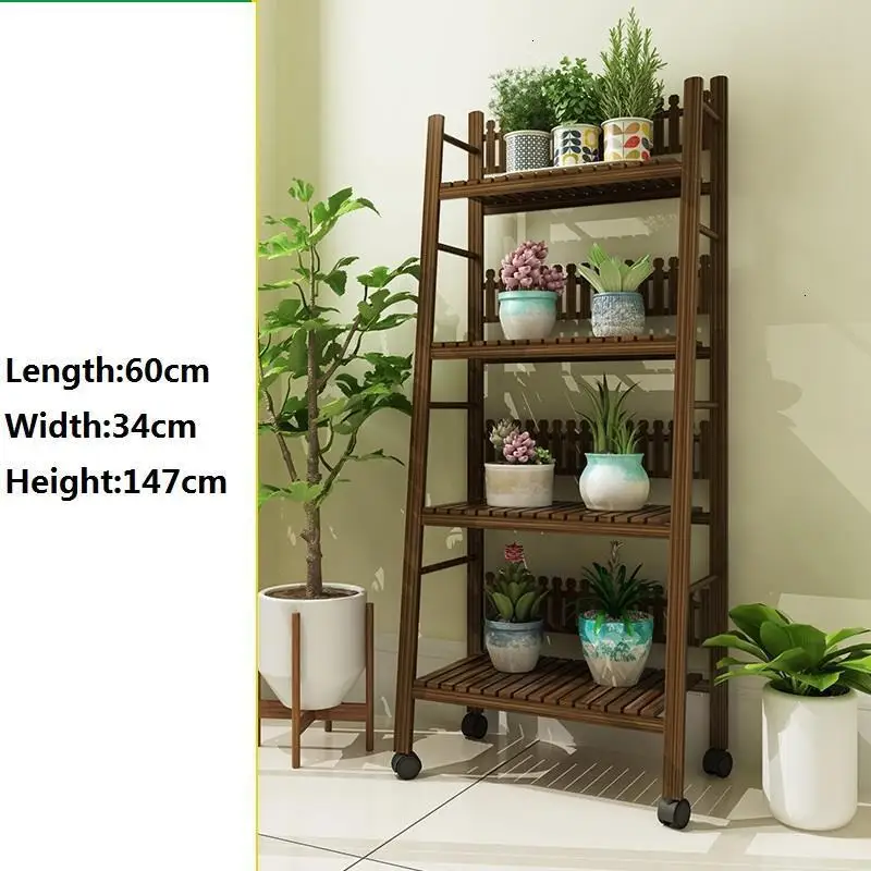 Porta Piante Estanteria Plantenrekken Estante Para Plantas деревянные полки для балконной стойки напольная