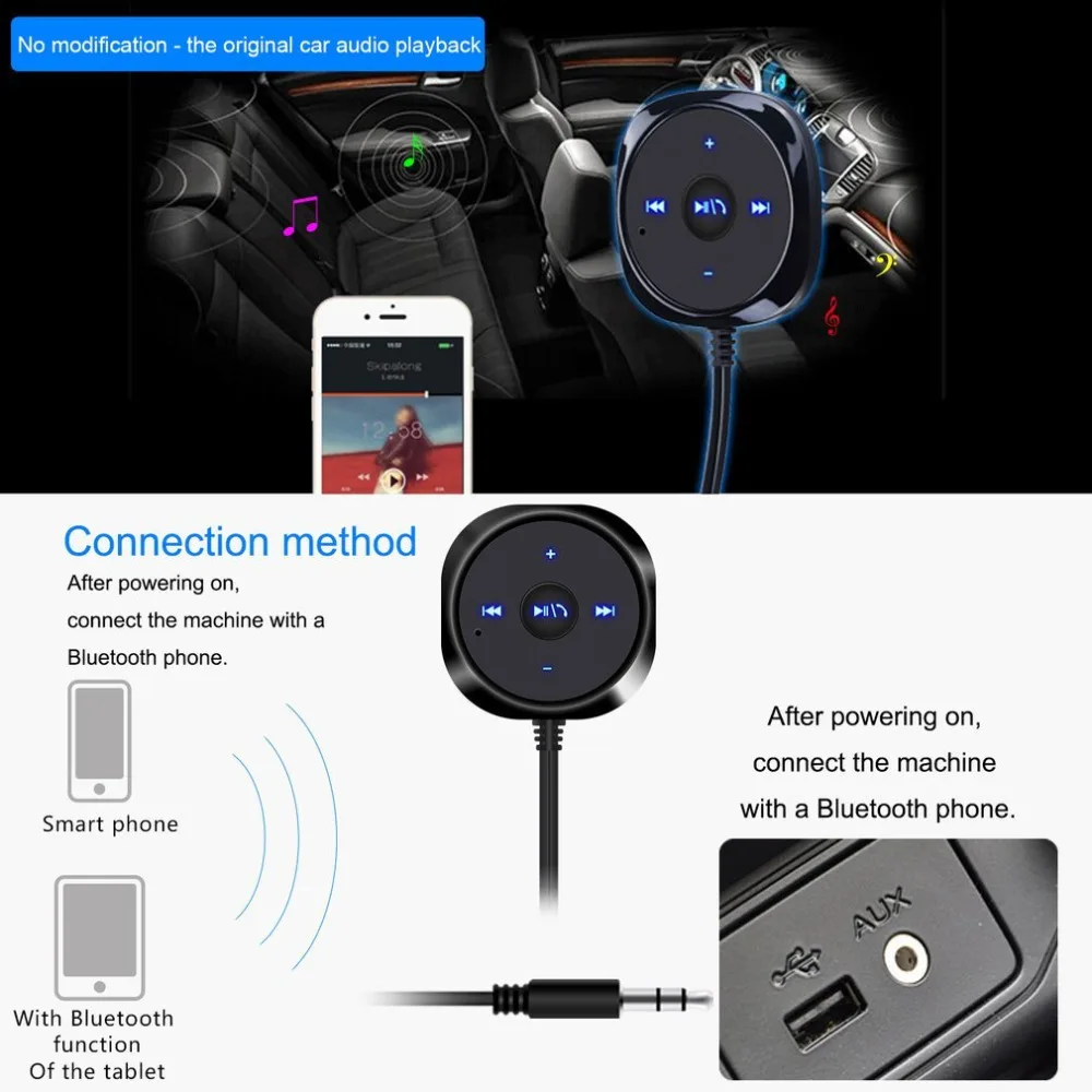 USB2.0 беспроводной автомобильный адаптер Комплект Hands-free говорящий автомобильный аудио приемник встроенный микрофон музыкальный контроллер стерео звук