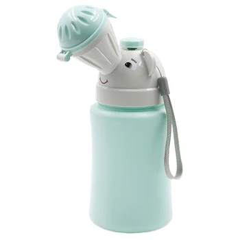 

Boys Girls Kids Sealed Toilet Training Outdoor Travel Car Anti Leakage Portable Baby Potty Press Button Cute Safe Urinal Hygiene