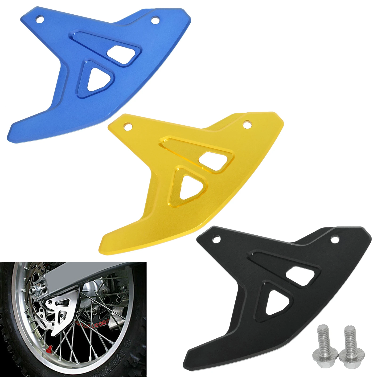 CNC задний тормозной диск крышка ротора защита для SUZUKI RM 125 250 RMZ RM-Z 450 RM125 RM250 RMZ250 RMZ450