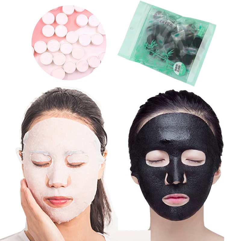 Disposable Face Masks Paper Skin Care Compressed Masks Charcoal