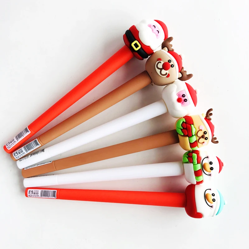 1X Рождество Санта Клаус гелевая ручка роллербол ручка письменная ручка школьные канцелярские принадлежности
