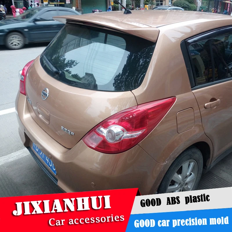 Спойлер для Versa 2006 2010 Nissan Tiida спойлер DFYK из АБС пластика цвет заднего крыла