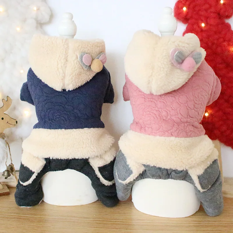 Ropa Para Mascotas четыре ноги теплая осенне зимняя одежда для домашних животных
